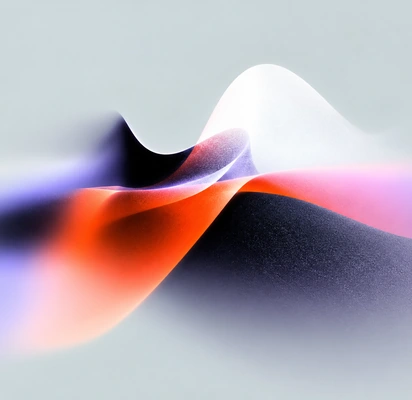Abstract flowing fabric wave